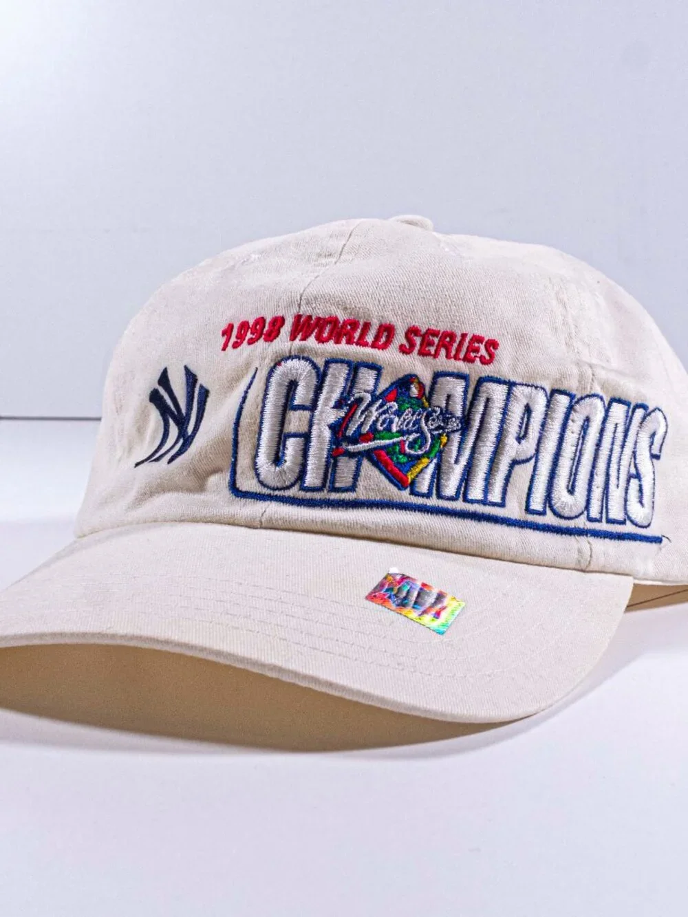 Vintage 90s Drew Pearson New York Yankees 1998 World Series Champions Hat